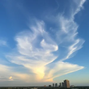 "Residents in Jacksonville Marvel at Cirrocumulus Clouds Formation"