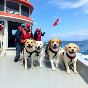 "U.S. Coast Guard Rescues Individuals and Dogs Off Palm Coast"