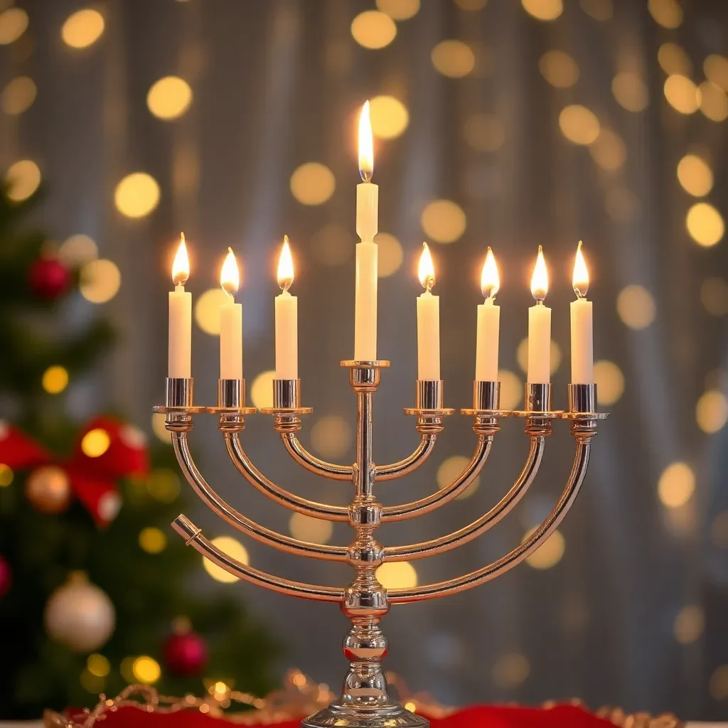 Hanukkah Celebrations Shine Bright on Christmas Day: A Unique Festival of Lights Experience