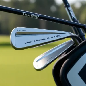 Affordable golf sets designed by Nicklaus and Stix Golf on a golf course