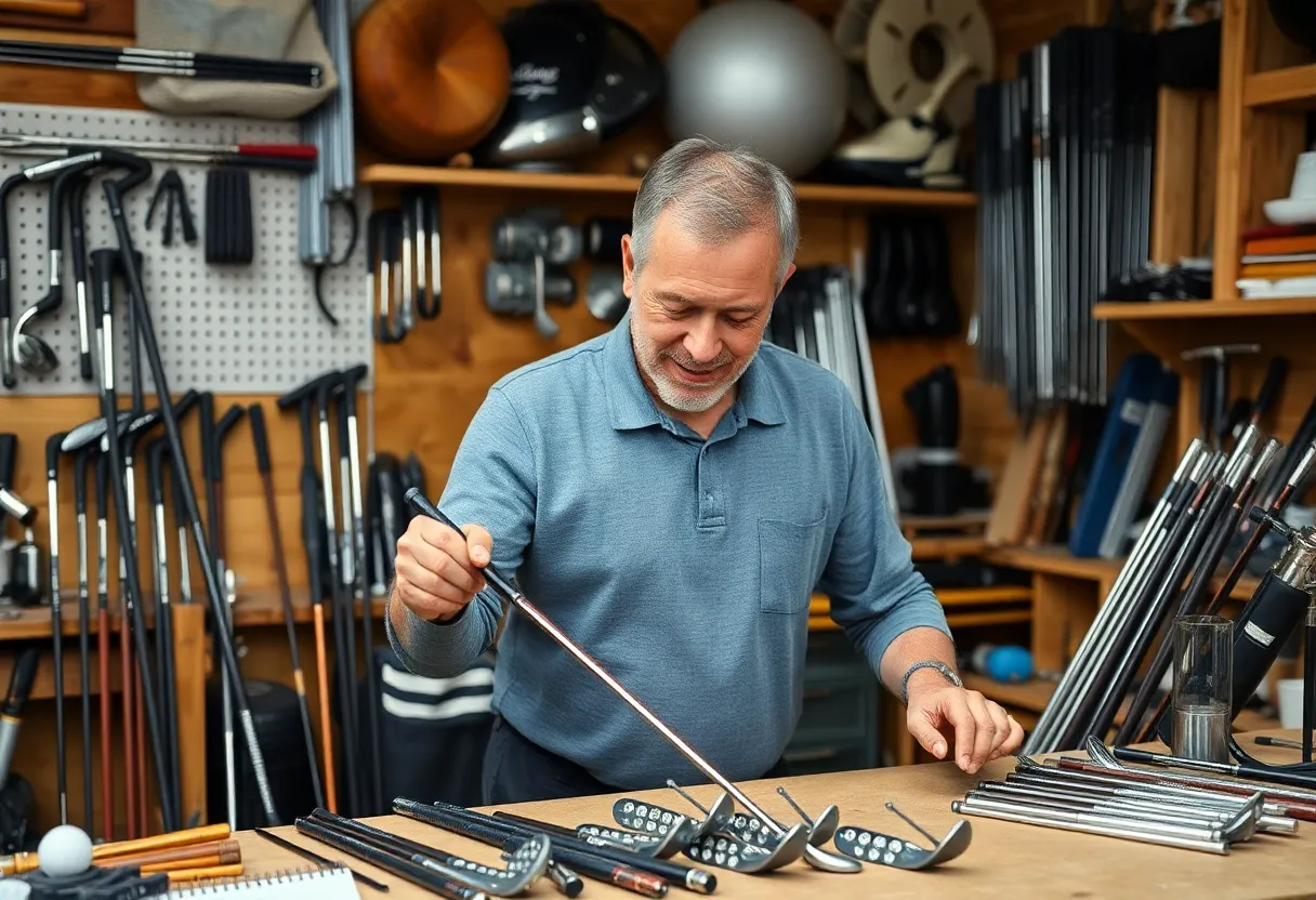 Crafting an innovative Avoda Golf club in a workshop