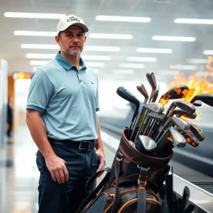 Golfer shocked by damaged golf clubs at baggage claim