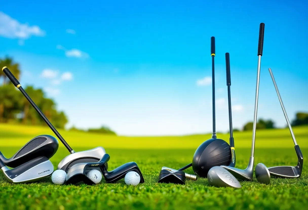 A selection of advanced golf clubs for the 2024 season