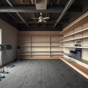 Golf shop shelves cleared out after theft.