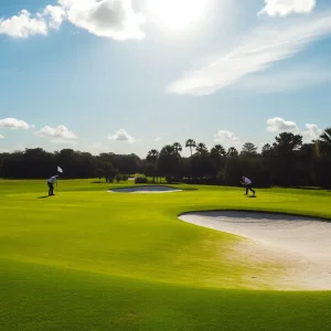 Aerial view of Soleta Golf Club in Myakka City, Florida