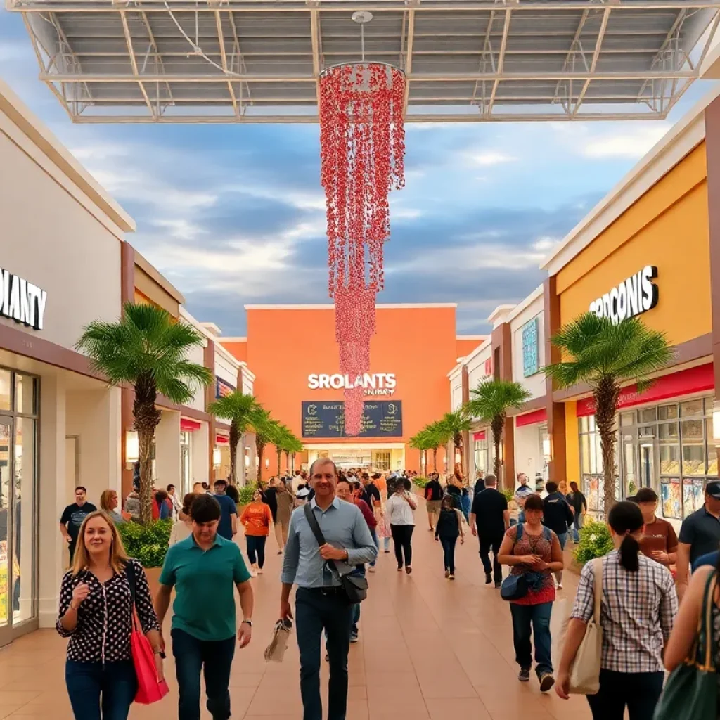 Busy retail area in St. Johns County with new stores