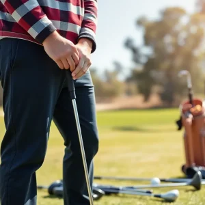 An online shop interface featuring golfing gear for beginners.