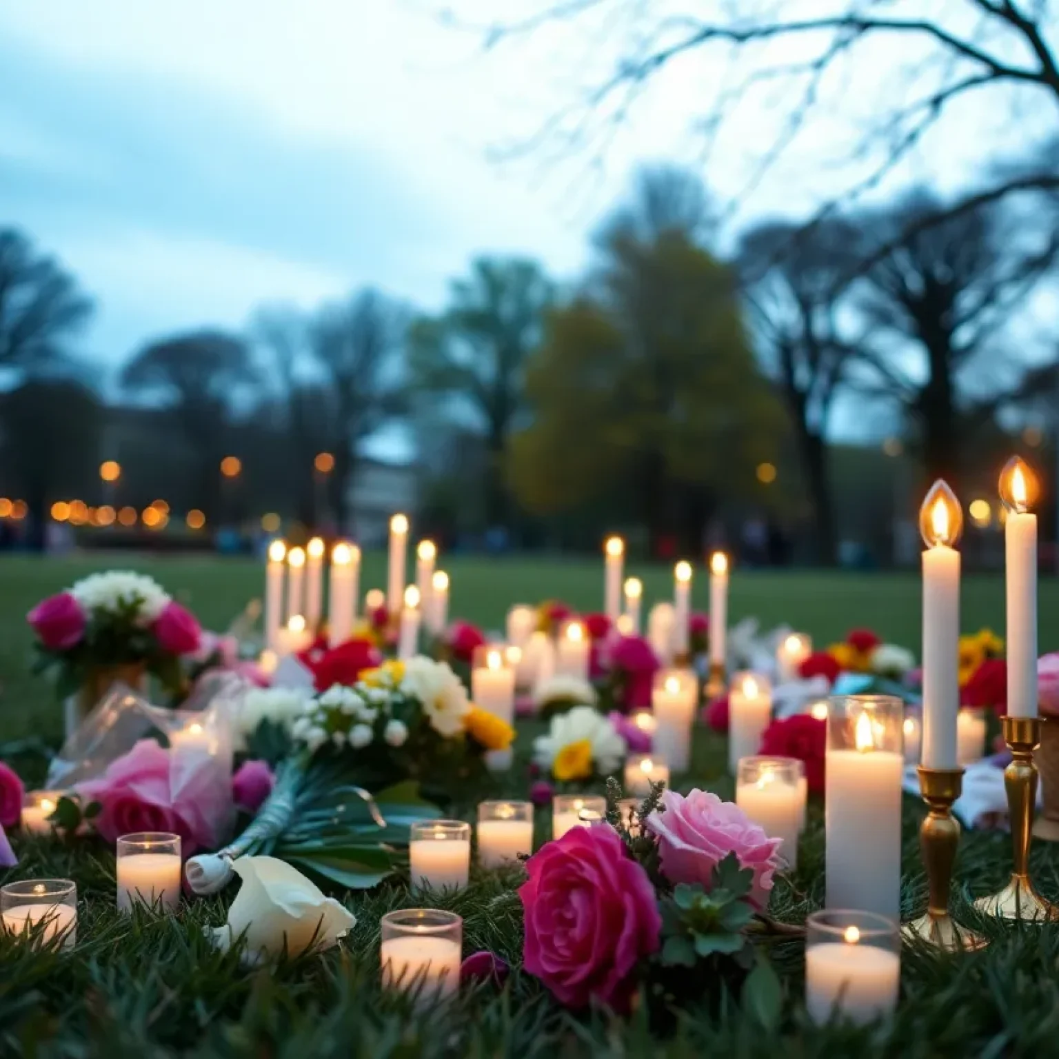 Candlelight vigil in memory of Julian Magaña