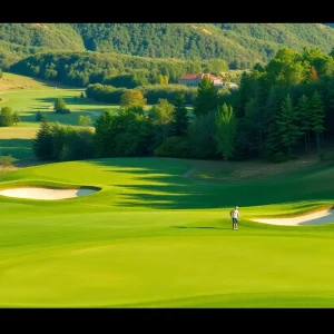 Golf course landscape representing the 2024 PGA Tour Rankings.