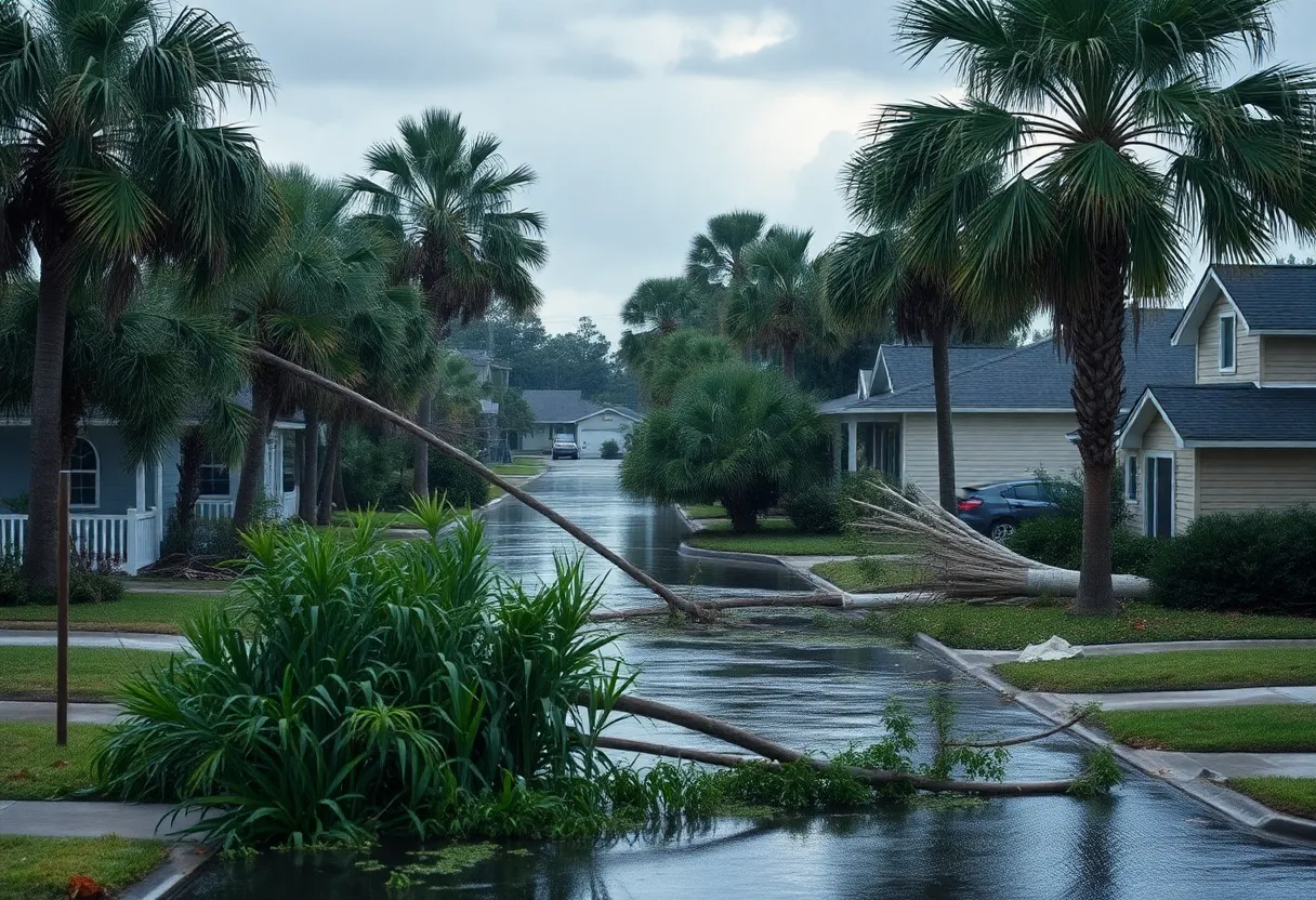 Destruction in Florida after Hurricane Milton