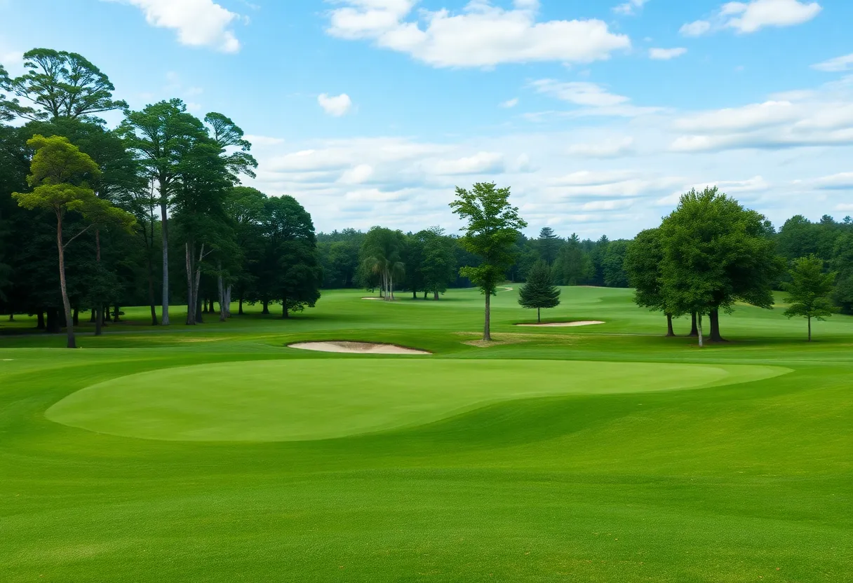 Illinois State men's golf team competing at Coldstream Country Club