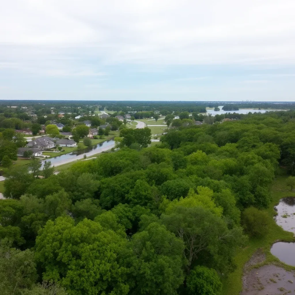 Transformation of flood-prone area into green space in Jacksonville.