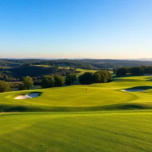 Golf course at the 2024 Mexico Open with spectators