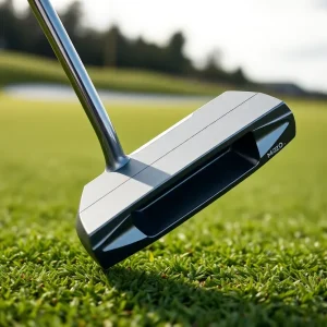 Mizuno M.Craft X golf putter on the green