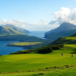 Scenic view of Northern Ireland golf courses