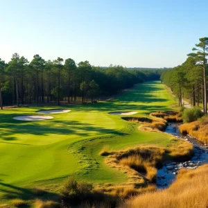 Scenic view of Pinehurst No. 10, a newly opened golf course.