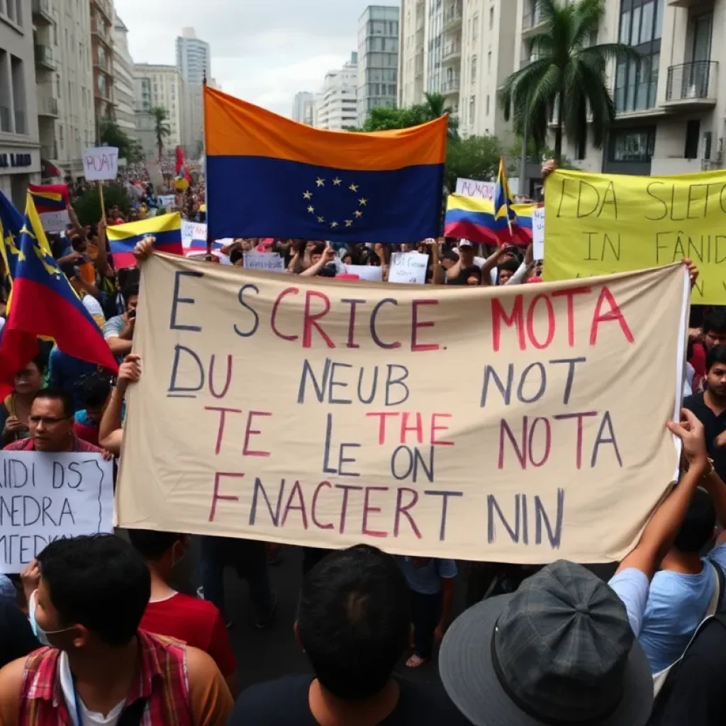 Protest Against Maduro Inauguration