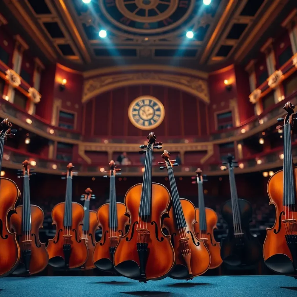 Concert featuring historical violins at Jacoby Symphony Hall