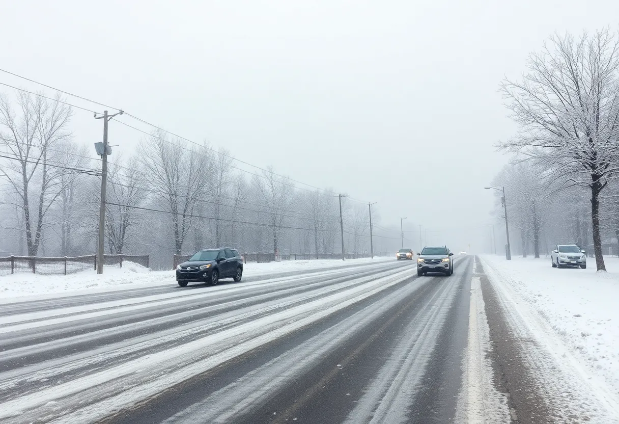 Virginia Winter Storm Scene