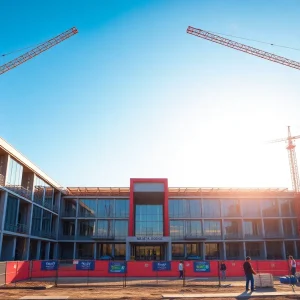 Construction site of Jacksonville's first medical school