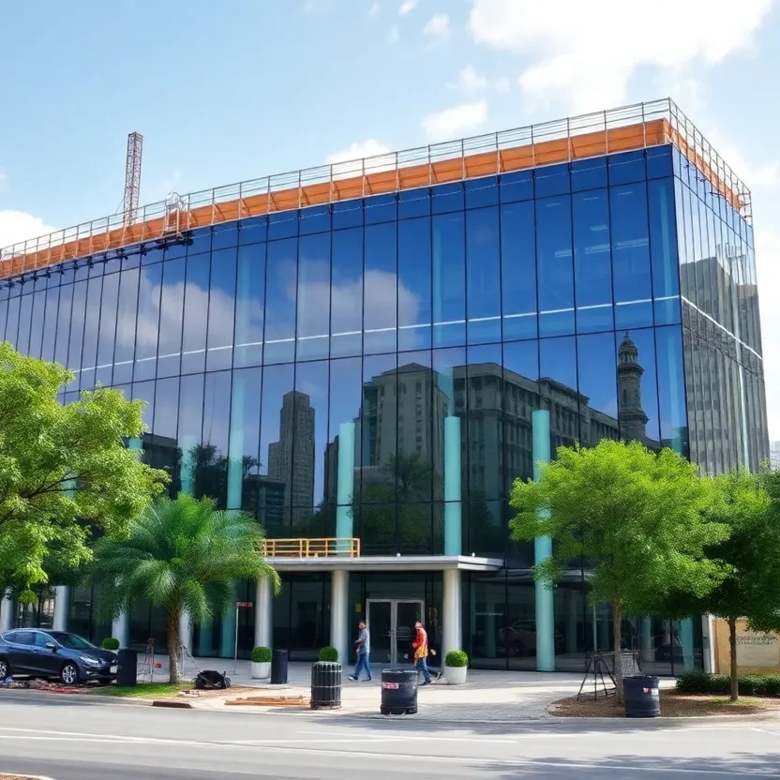 Renovation work at Bank of America Jacksonville Operations Center