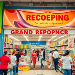 Grand reopening of Big Lots in Jacksonville with shoppers and merchandise