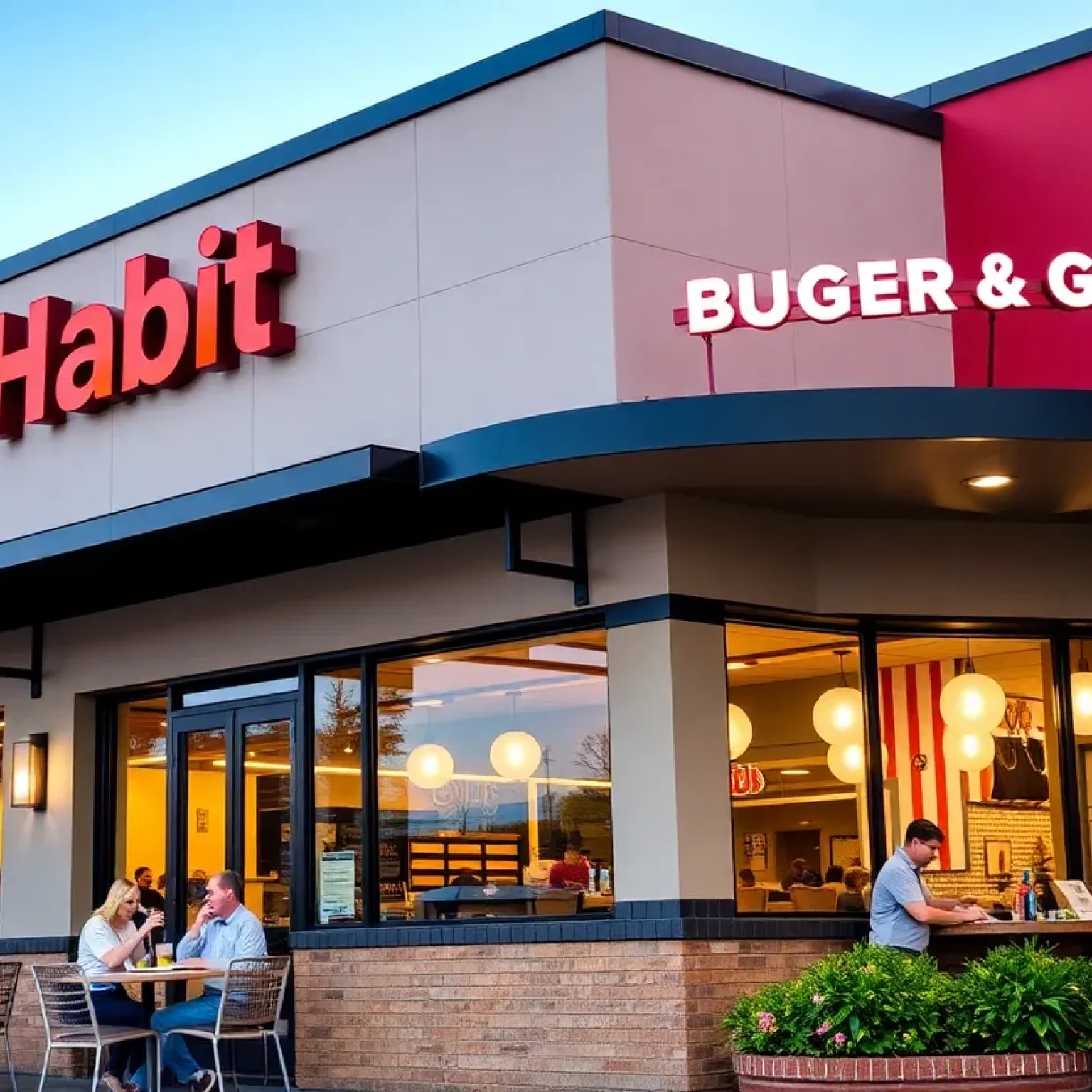 Exterior view of Habit Burger restaurant in Jacksonville