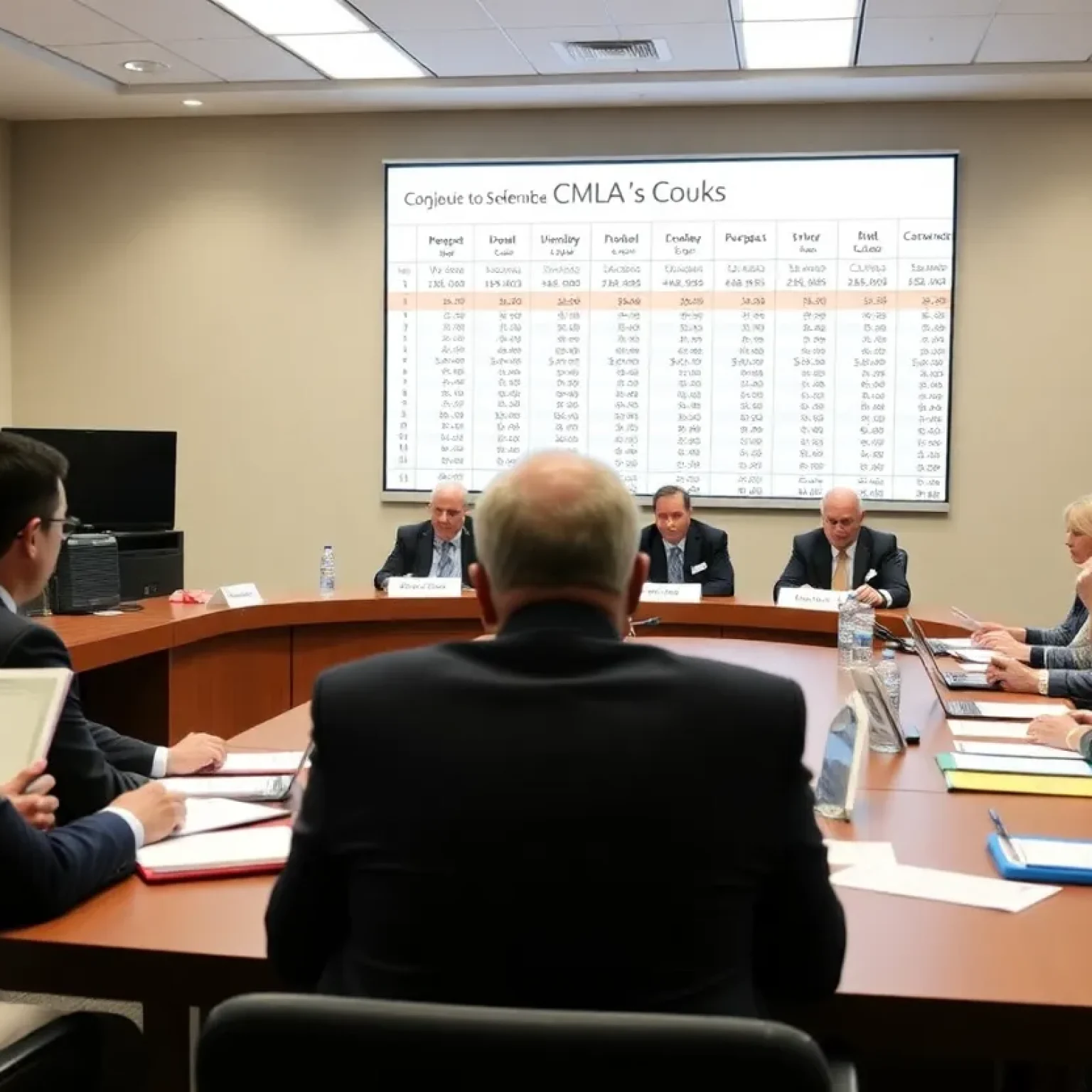 A city council meeting taking place in Jacksonville