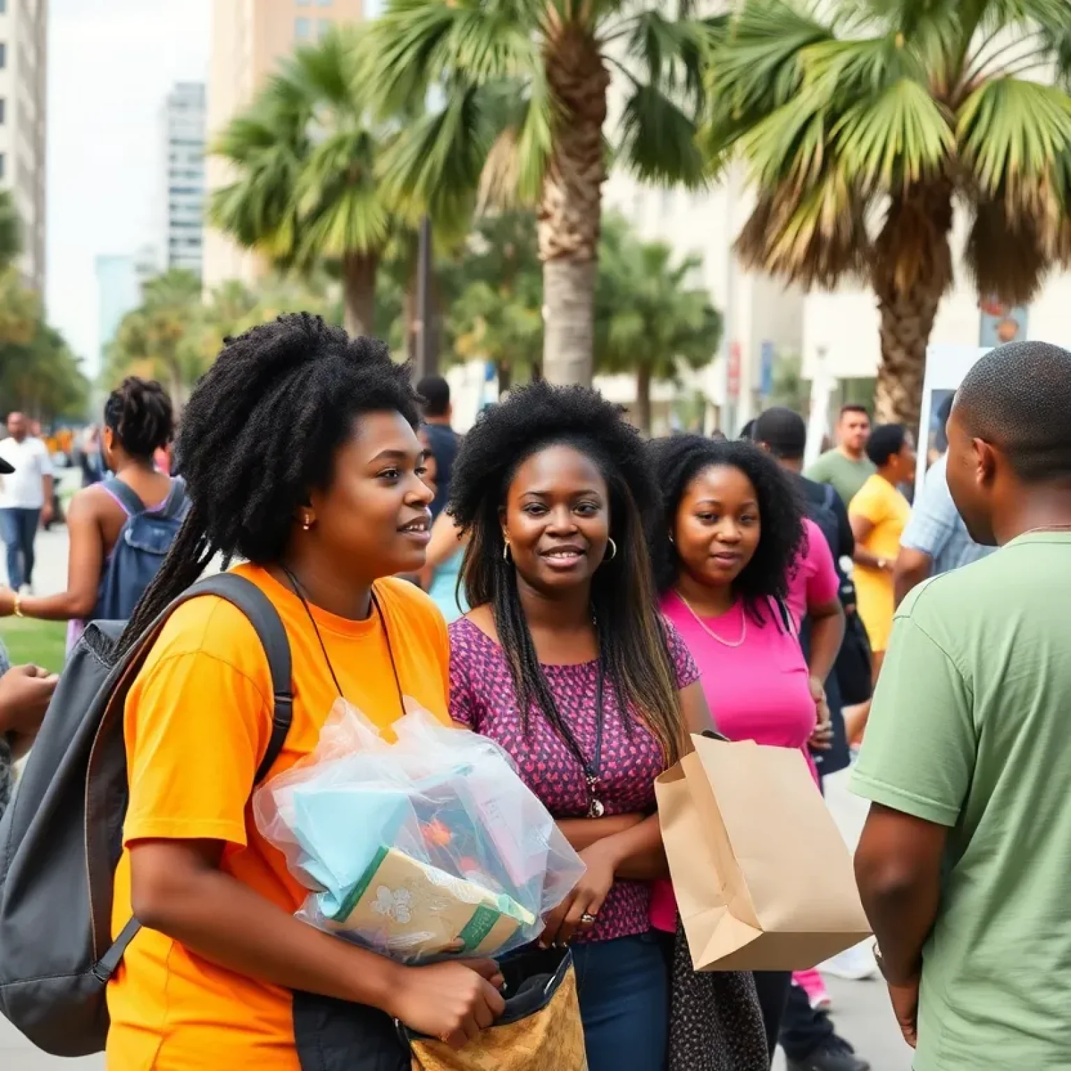Community outreach in Jacksonville, addressing homelessness.