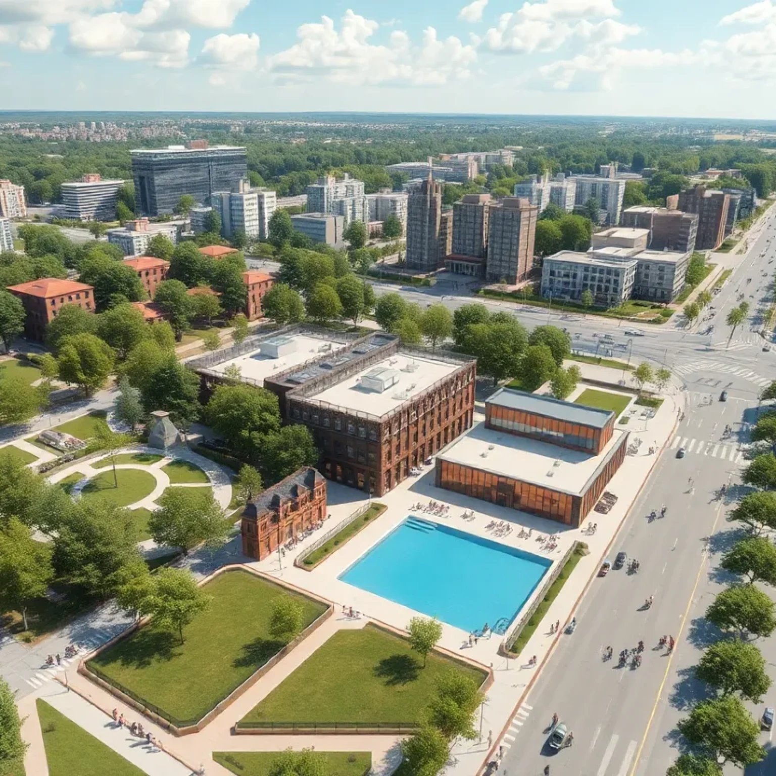 Conceptual illustration of proposed land development in Jacksonville