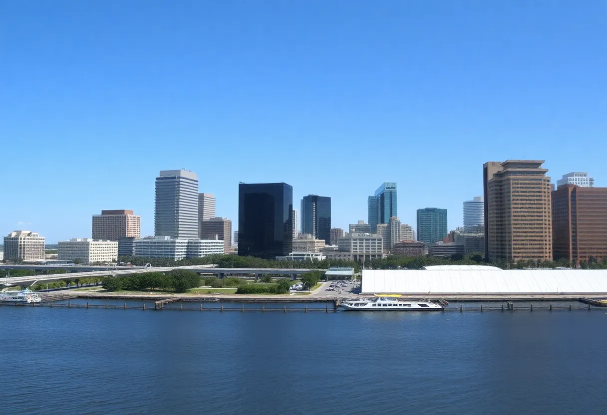Jacksonville skyline showcasing urban development.