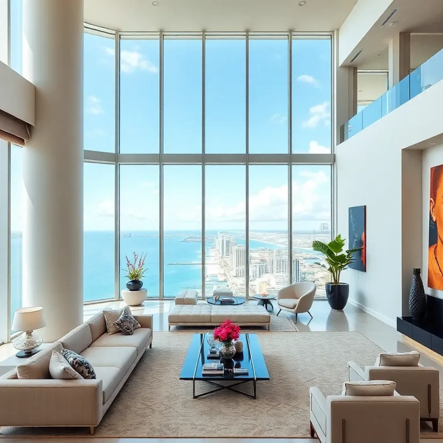 Luxurious Miami Beach Penthouse Interior