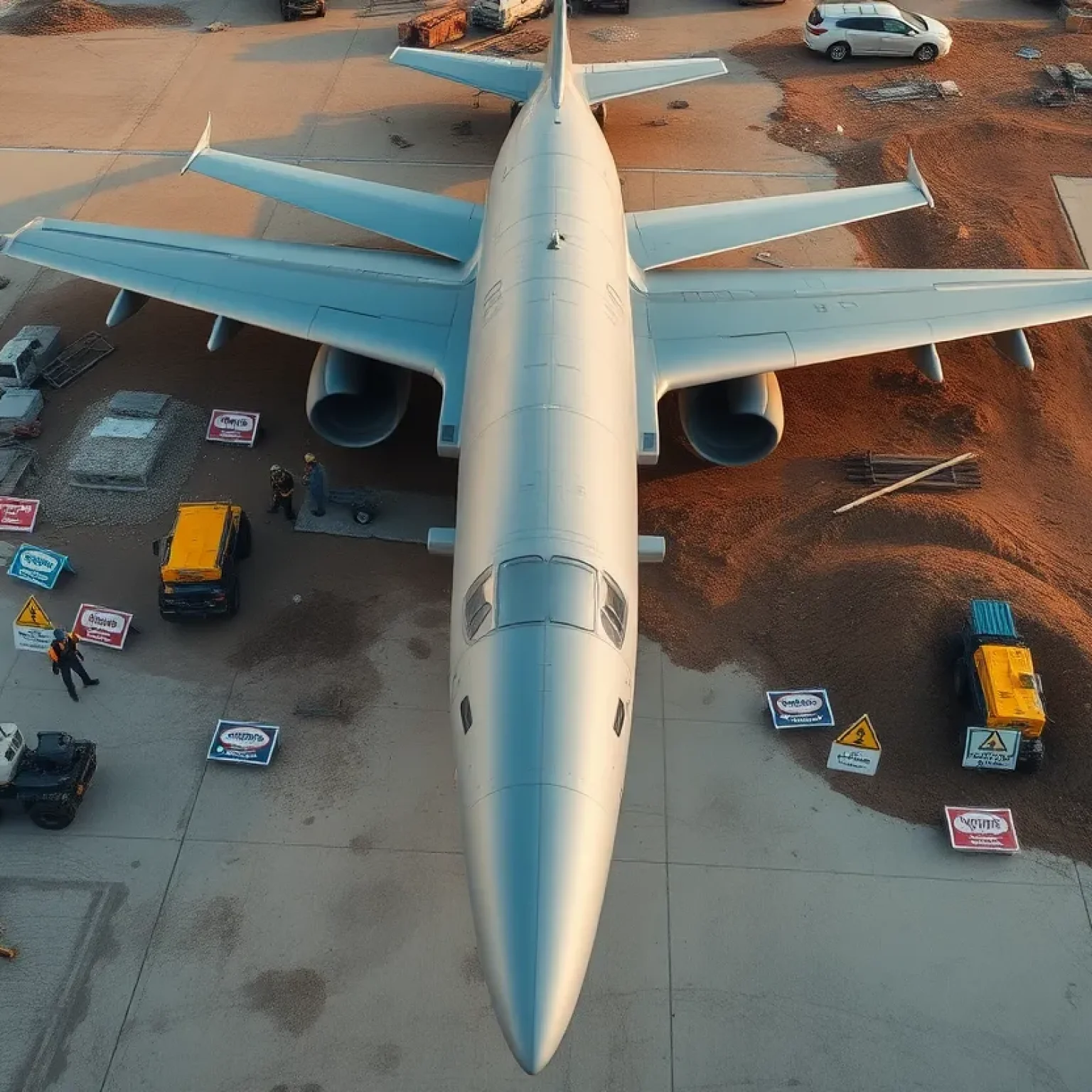 Military air station with safety measures in place after ordnance discovery